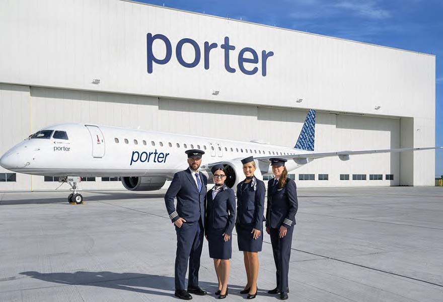 Fortress and Porter Airlines Announce Sale-Leaseback of Four Embraer E195-E2 Aircraft